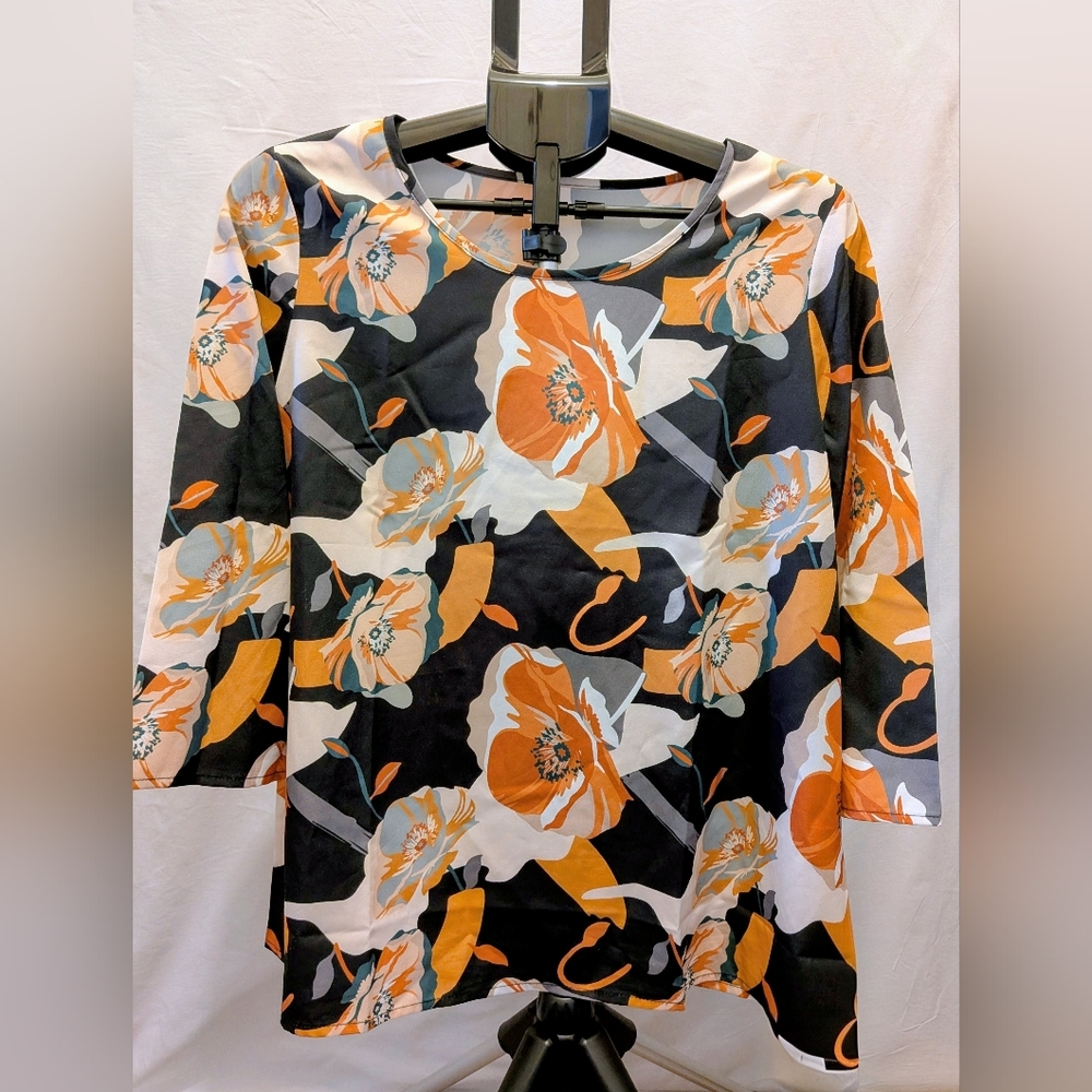 Floral Print Long Sleeve Top
